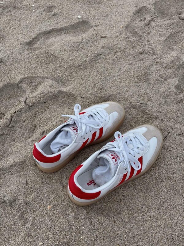 Classic White Red Kicks - Image 6