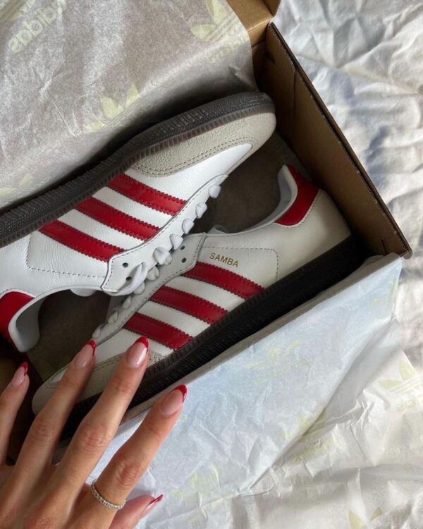Classic White Red Kicks - Image 4